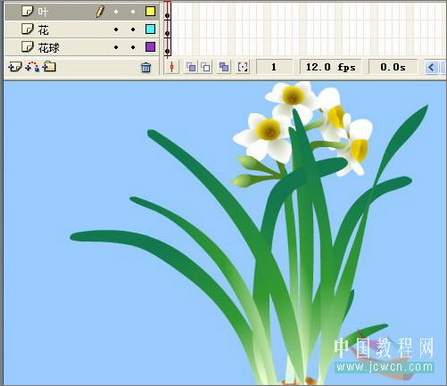 Flash繪畫(huà)技巧實(shí)例:鼠繪好看的水仙花