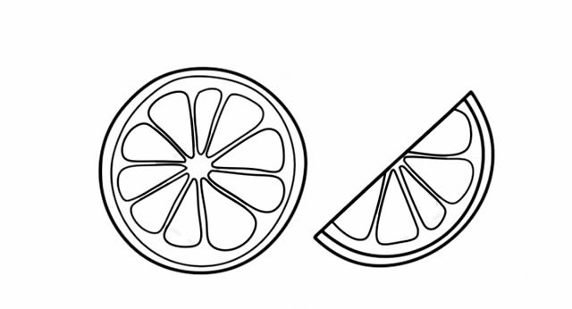 西柚簡(jiǎn)筆畫(huà)步驟圖解