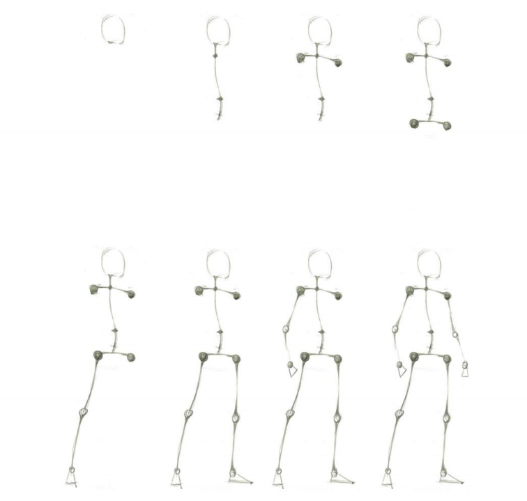 「動(dòng)漫設(shè)計(jì)教程」人體繪畫(huà)基礎(chǔ) part 01 認(rèn)識(shí)骨骼（1）