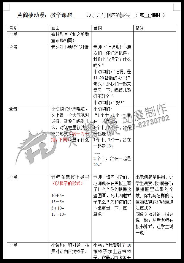 小學數(shù)學一年級《10加幾與相應的減法》教育課件動畫制作.jpg